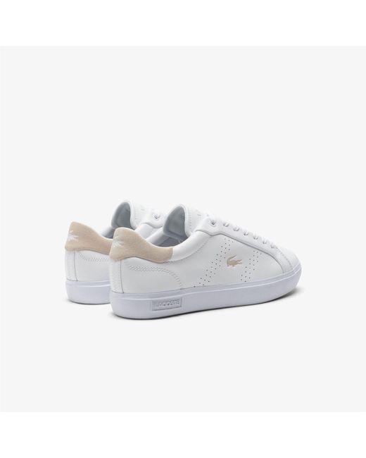 Lacoste White Powercourt 2.0 Trainers