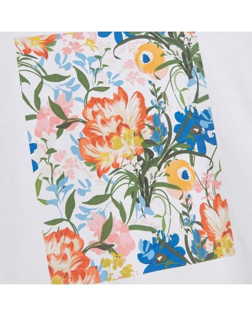 Ted Baker White Graphic Print Tee