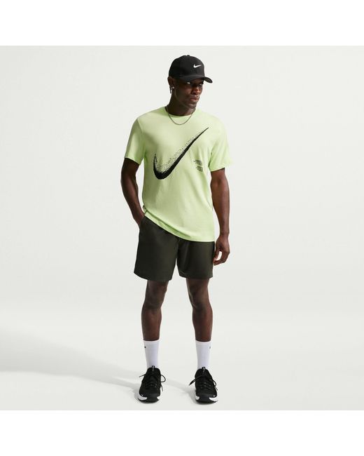Nike Gray Dri-Fit Form 7 Unlined Versatile Shorts for men