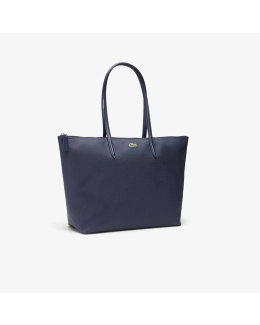 Lacoste Blue Large Tote Bag