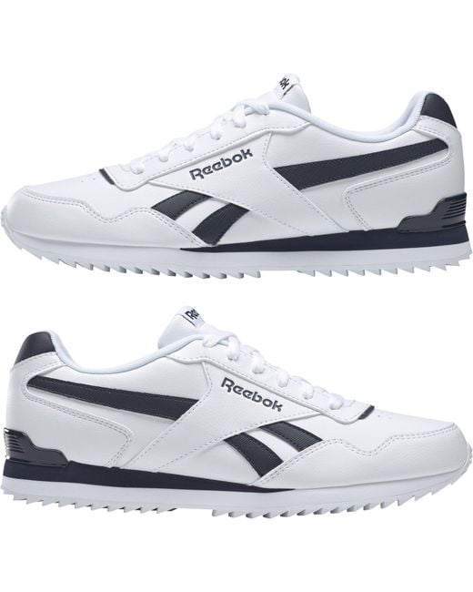 Reebok White Classic Glide Ripple Clip Trainers for men