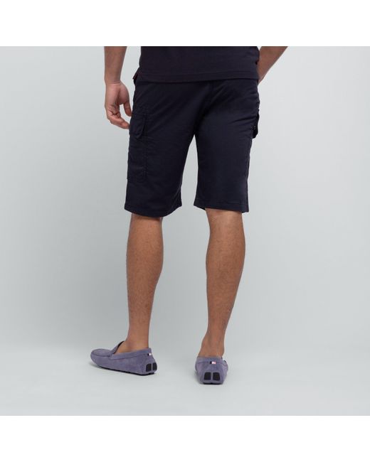 Eden Park Blue Cargo Bermudas for men