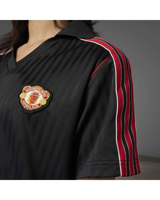 Adidas Black Mufc Icon T-Shirt Dress
