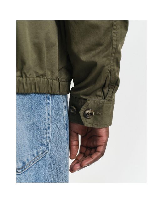 Gant Green Cotton Windcheater Jacket for men