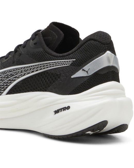 PUMA Black Deviate Nitro 3 Fade Road Running Shoes