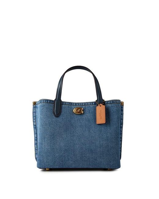 COACH Blue Willow 24 Shopper Bag
