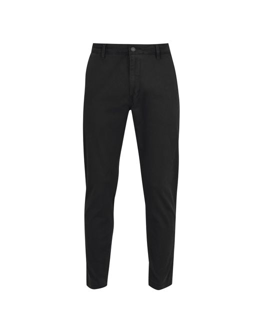Levi's Black Chino Regular Tapered Trousers for men