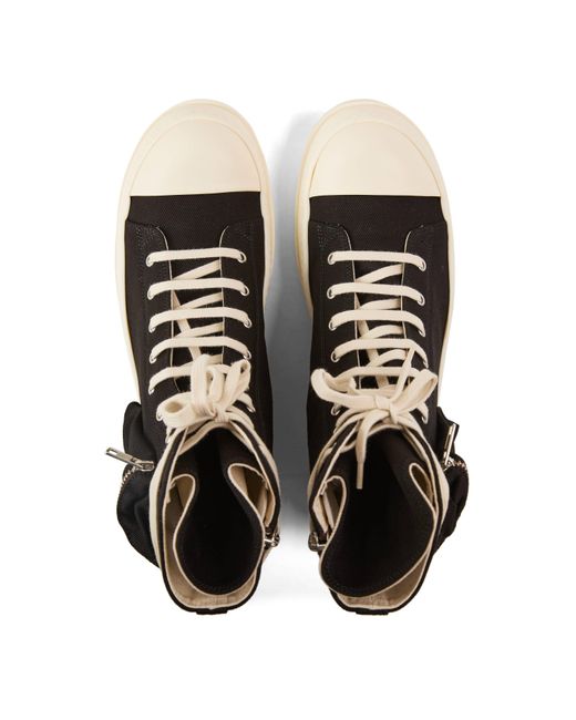 Rick Owens Black High-Top Trainers for men