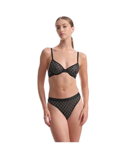Wolford Black Seamless Non-Wired Scoop Bralette