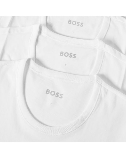 Boss White Tshirt Rn 3P Classic 10243514 for men
