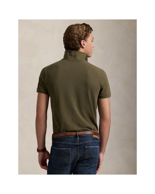 Polo Ralph Lauren Green Custom Slim Short Sleeve Shirt for men