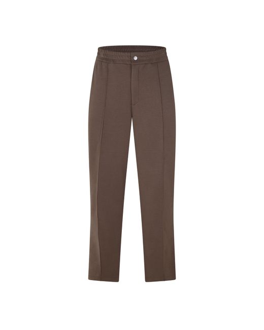 Guess Brown Sonny Straight Leg Trousers for men