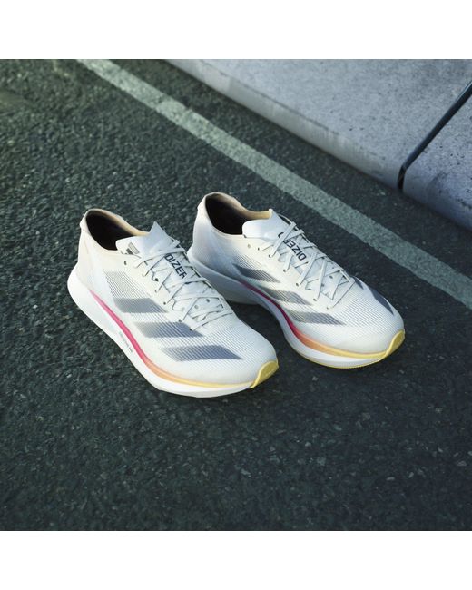 Adidas Pink Adizero Takumi Sen 10 Everyday Neutral Road Running Shoes