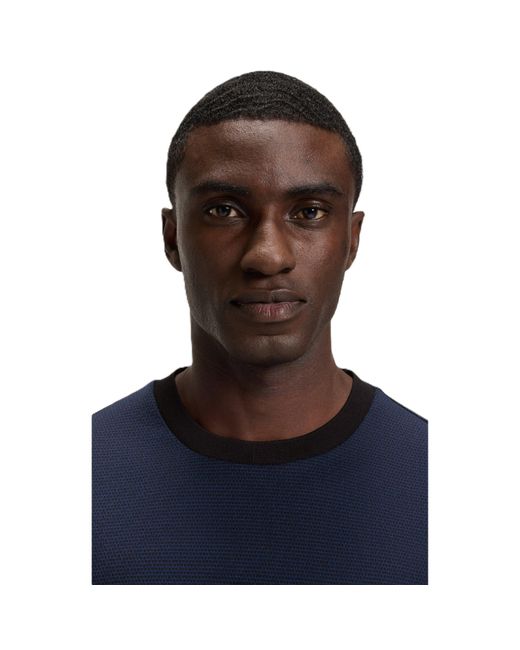 Boss Blue C Thompson Short Sleeve Polo Shirt for men