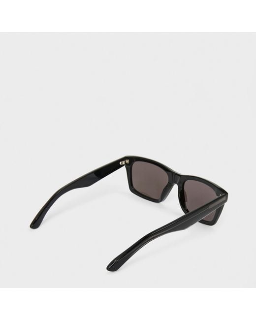 Balenciaga Metallic Rectangle Sunglasses for men