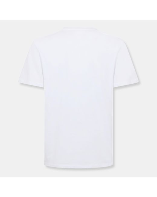 Calvin Klein White Circle Graph T-Shirt for men