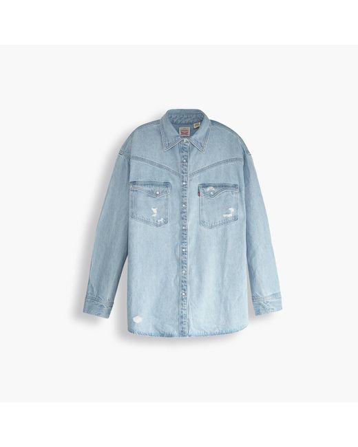 Levi's Blue Dorsey Xl Western Shirt