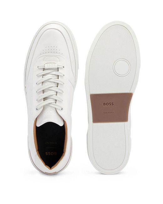 Boss White Gary Tenn Na 10230772 01 Low-Top Trainers for men
