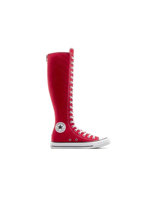Converse Red Adults Chuck Taylor All Star Canvas High-Top Trainers