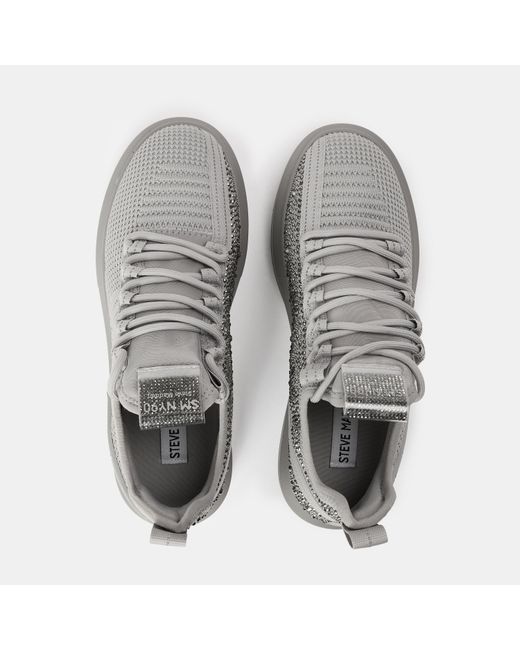 Steve Madden Gray Glorya Low-Top Trainers