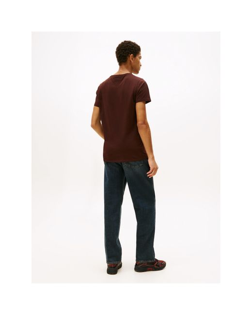Tommy Hilfiger Brown Original Crew Neck Tee for men