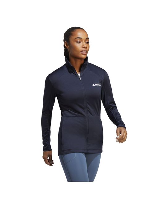 Adidas Blue Terrex Multi Full-Zip Fleece Jacket