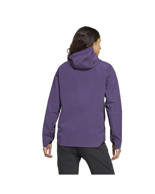 Adidas Purple Terrex Multi Hiking Softshell Jacket
