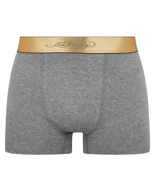 Ed Hardy White Rixey Boxer Briefs Pack for men