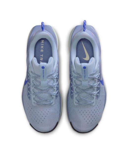 Nike Blue Reactx Pegasus Trail 5 Running Shoes