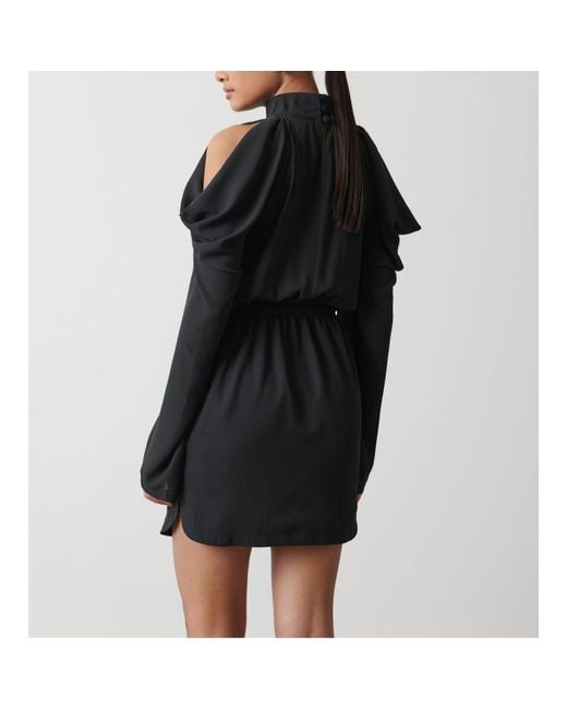 Pretty Lavish Black Rosie Cold Shoulder Mini Dress
