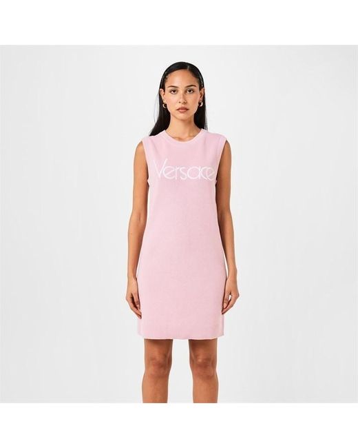 Versace Pink Knitted Tank Dress