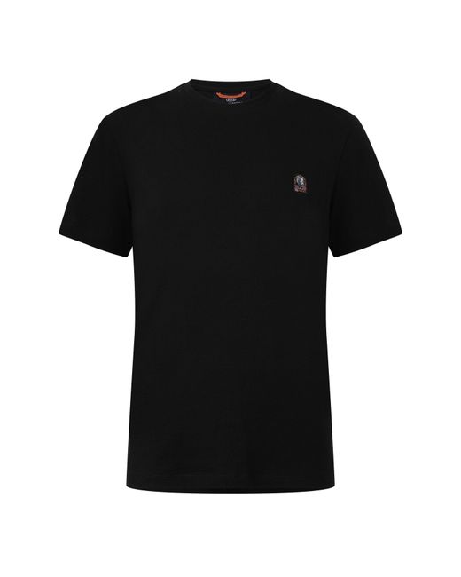 Parajumpers Black Para Patch Tee Sn64 for men