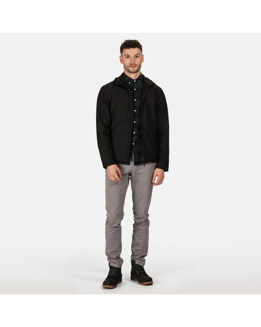 Regatta Black Octagon Ii Printable 3 Layer Jacket for men