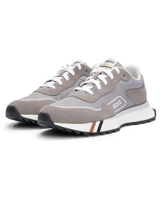 Boss Gray Jonah Runn Sdtx 10252308 01 Low-Top Trainers for men