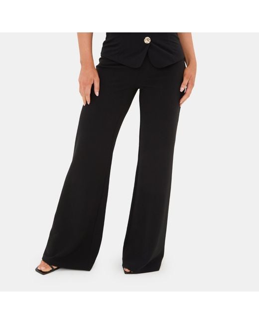 I Saw It First Black Wide Leg Trousers