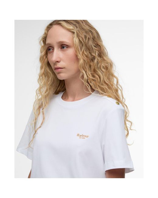 Barbour White Marla T-Shirt