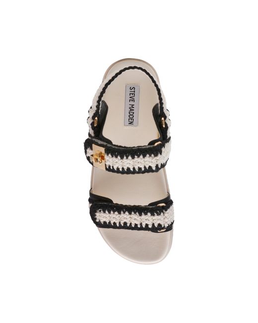 Steve Madden White Flat Sandal