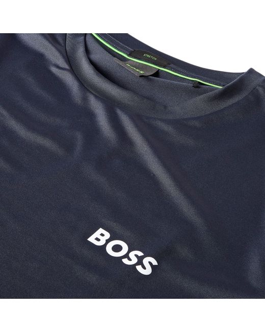 Boss Blue Short Sleeve Performance Gym Top for men