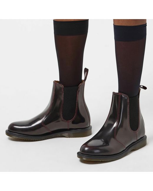 Dr. Martens Black Flora Chelsea Boots