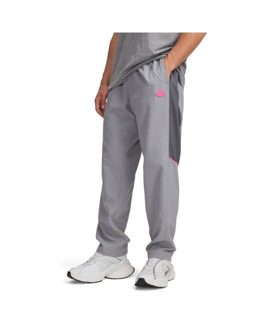 Under Armour Gray Rival Woven Joggers for men