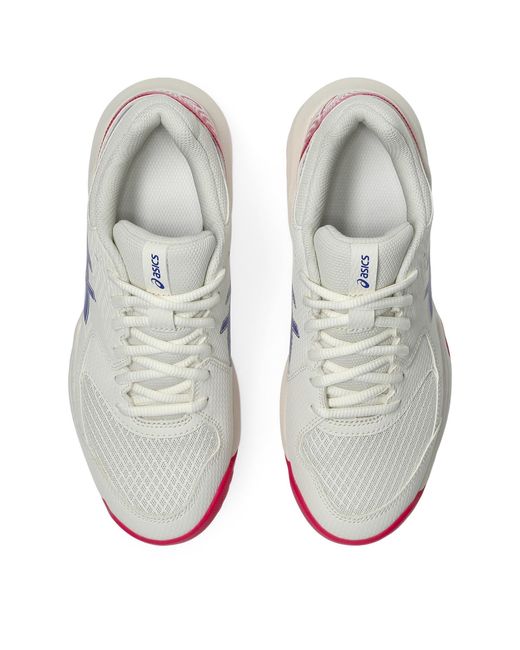Asics White Gel-Dedicate 8 Tennis Shoes