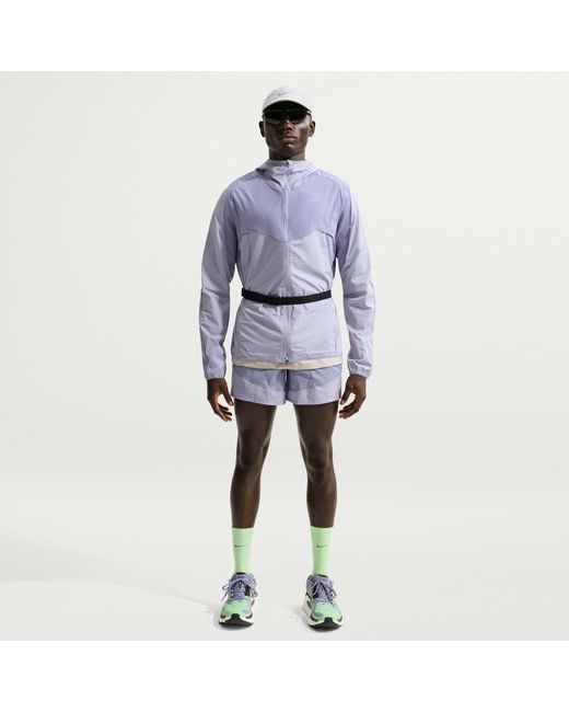 Nike Blue Stride Plus Repel Running Jacket for men