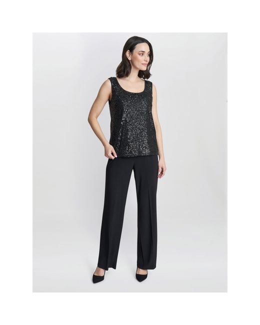 Gina Bacconi Black Jessica Three Piece Jersey Trouser Suit