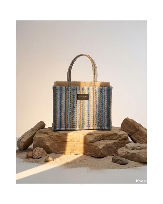Sorena Blue Tote Bag