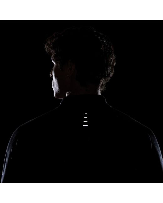 Nike Black Stride Dri-Fit 1/4-Zip Running Top for men