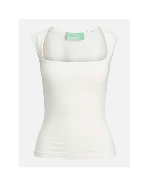 JJXX White Sleeveless Square Neck Top Ladies