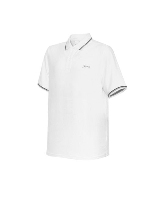 Slazenger 1881 White Tipped Polo Shirt for men