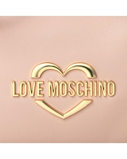 Love Moschino Pink Softy Bow Faux Leather Shoulder Bag