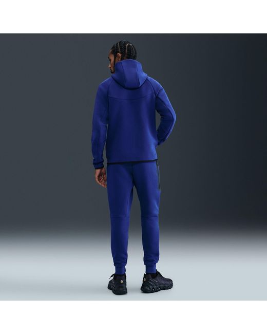 Nike Blue Tech Fleece Hoodie for men