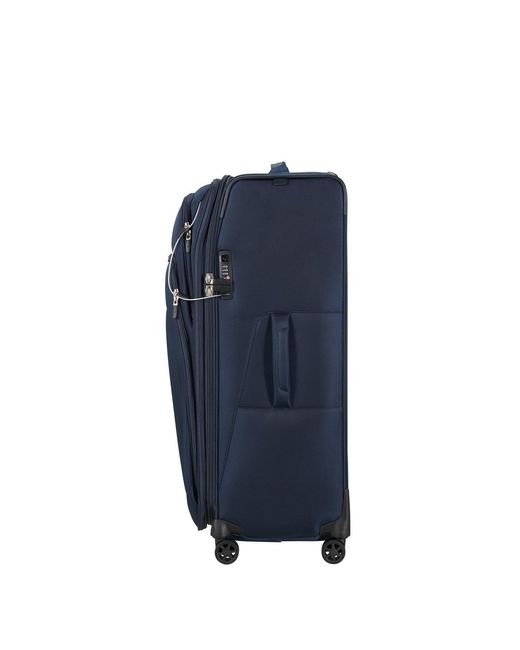 Samsonite Blue Spark Sng Eco Spinner 82X53X34/38Cm Exp Fl Extra Large Soft Suitcase